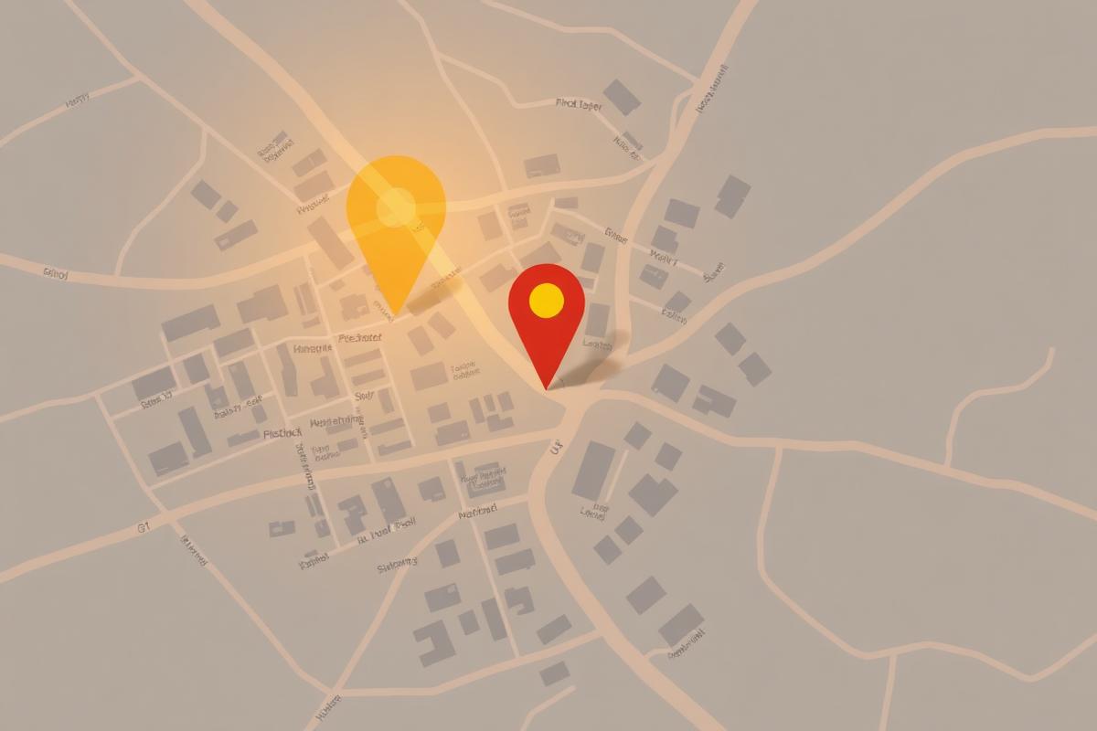 Map with a location pin